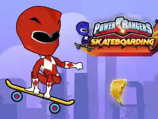 Mäng Power Rangers Skateboading Internetis
