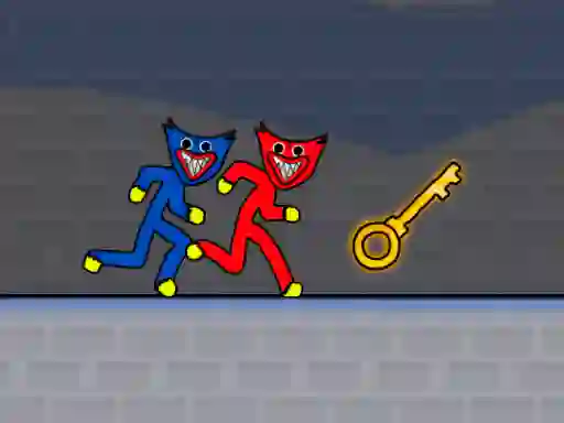 Mäng Stickman Huggy Party Duo Internetis