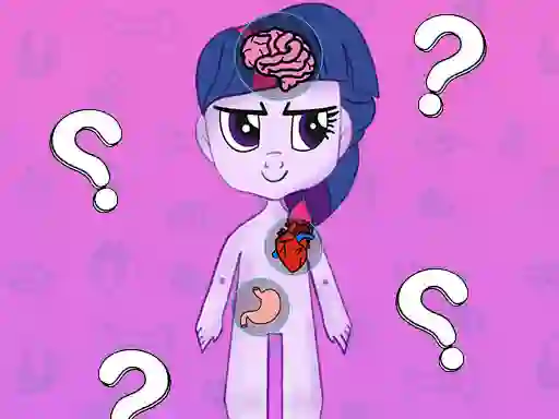Mäng My Little Pony Learning The Body Internetis