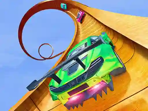 Mäng Mega Ramp Car Stunt Racing Mania Internetis
