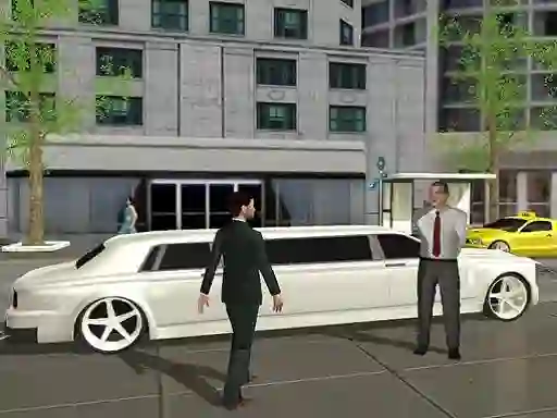 Mäng Limo Taxi Driving Simulator: Limousine Car Games Internetis