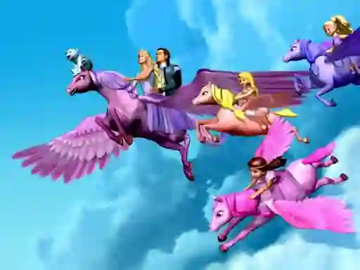 Mäng Barbie Magic Pegasus Puzzle Internetis