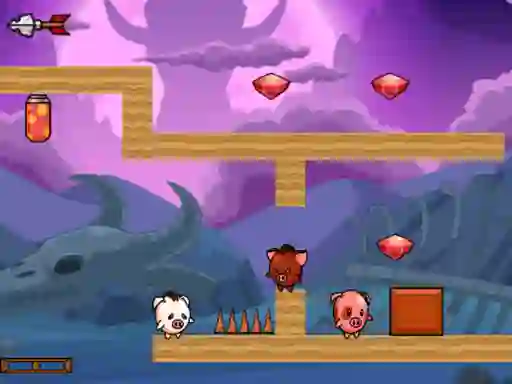 Mäng Pig Bros Adventure Internetis