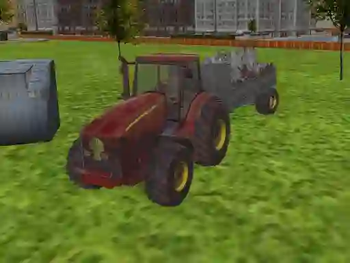 Mäng 3D city tractor garbage sim Internetis