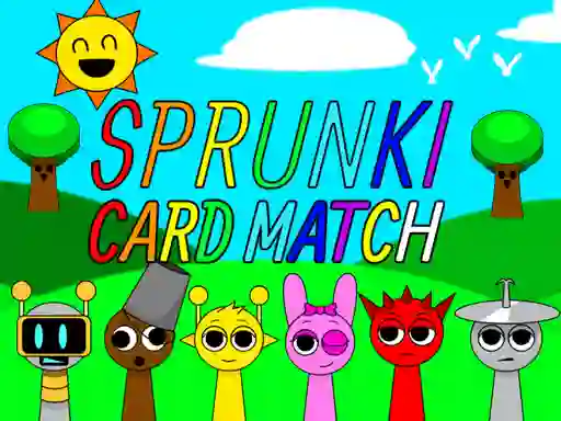 Mäng Sprunki Card Match Internetis