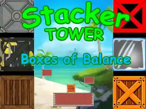 Mäng Stacker Tower Boxes of Balance Internetis