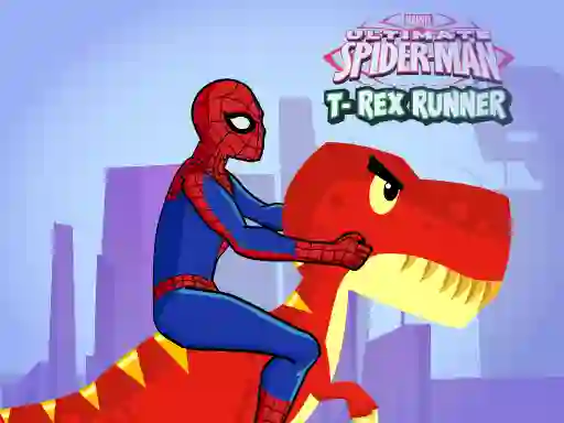 Mäng Spiderman T-Rex Runner Internetis