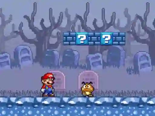 Mäng Super Mario Bros Star Scramble 2 Ghost island Internetis