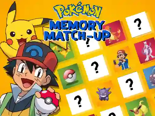Mäng Pokemon Memory Match-Up Internetis