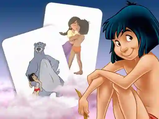 Mäng Mowgli Memory card Match Internetis