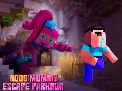 Mäng Noob Mommy Escape Parkour Internetis