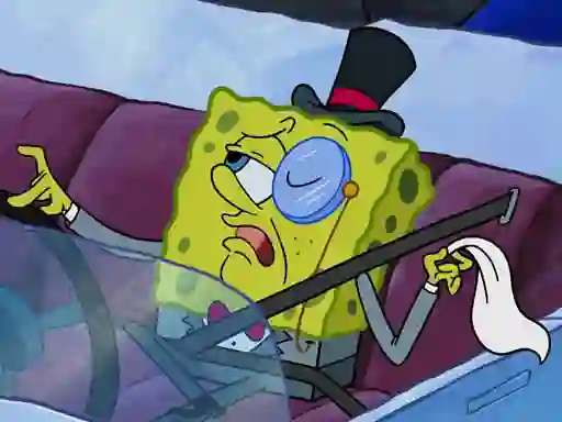 Mäng Spongebob Driving Test Hidden Internetis