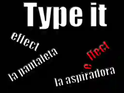 Mäng Type it Internetis