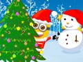 Mäng Minions Christmas Snowball Wars Internetis
