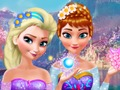 Mäng Anna ja Elsa makeover Internetis