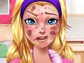 Mäng Barbie kangelase näo probleem  Internetis