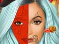 Mäng Kylie Jenner: Halloweeni näomaalimise kunst  Internetis