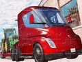 Mäng Tesla veoauto pusle  Internetis