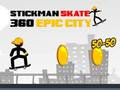 Mäng Stickman Skate 360 eepiline linn  Internetis