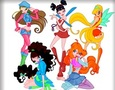 Mäng Winx Clubi värvimine  Internetis
