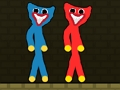 Mäng Punane ja sinine Stickman Huggy  Internetis