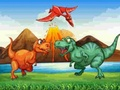 Mäng Värviliste dinosauruste matš 3  Internetis
