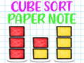Mäng Cube Sort Paper Märkus  Internetis