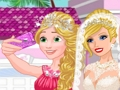 Mäng Barbie pulmaselfie printsessidega  Internetis