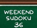 Mäng Nädalavahetuse sudoku 36  Internetis