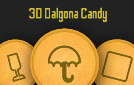 Mäng 3D Dalgona kommid  Internetis