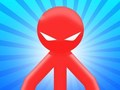 Mäng Red Stickman vs Monster School Internetis