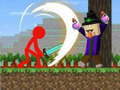 Mäng Stickman vs käsitööline Internetis