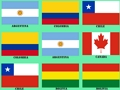 Mäng Mälu treenimine Ameerika lipud  Internetis