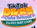 Mäng TikTok Divas Armas kooli plisseeritud seeliku välimus  Internetis