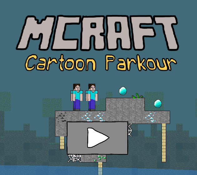 Mäng Mcraft koomiksiparkour Internetis