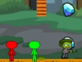 Mäng Stickman Bros vs zombid Internetis