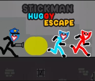 Mäng Stickman Huggy põgenemine Internetis
