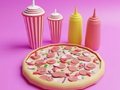 Mäng Värvimisraamat: pizza  Internetis