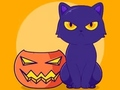 Mäng Värvimisraamat: Halloweeni kass  Internetis