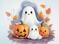 Mäng Värvimisraamat: Halloweeni kummitused  Internetis