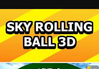 Mäng Sky trikid veerevad palli 3D Internetis