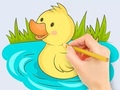 Mäng Värvimisraamat: Baby Duck Swim  Internetis
