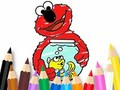 Mäng Värvimisraamat: Elmo Uus sõber  Internetis