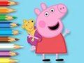 Mäng Värvimisraamat: Peppa mängukaruga  Internetis