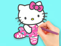 Mäng Värvimisraamat: Hello Kitty Dancing  Internetis