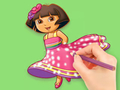 Mäng Värvimisraamat: Dora Prepare Party  Internetis