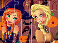 Mäng Printsess Halloweeni pusle  Internetis