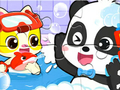 Mäng Pusle: Baby Panda Shower Time  Internetis