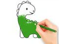 Mäng Värvimisraamat: Armas beebidinosaurus  Internetis