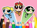 Mäng Värvimisraamat: Powerpuff Girls  Internetis